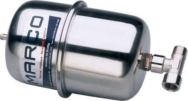 Vaso di espansione in acciaio inox Marco colore argento con membrana sostituibile