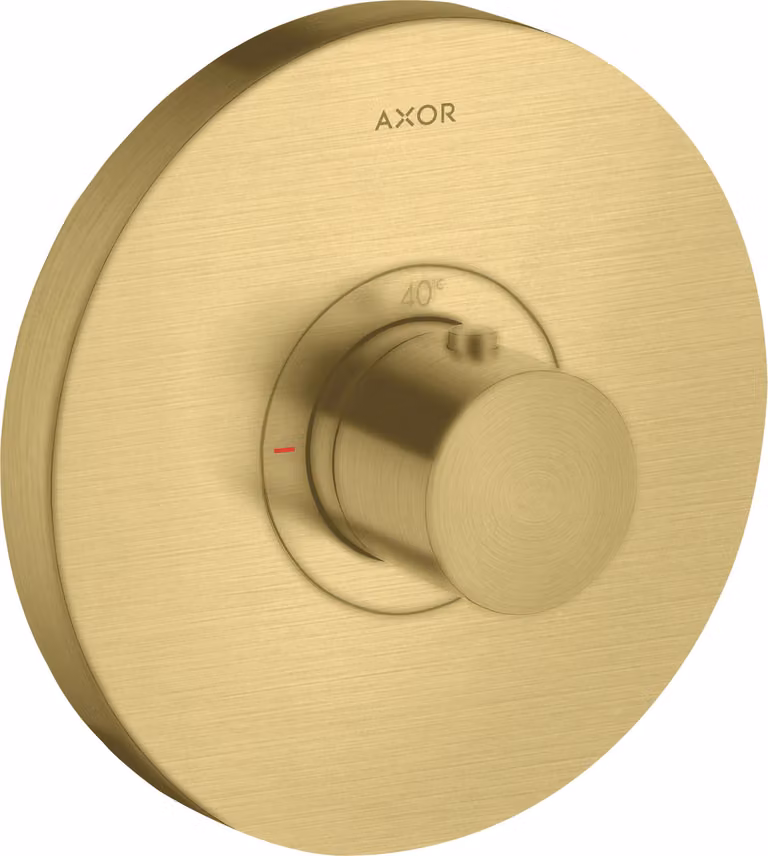 hansgrohe AXOR Starck ShowerSelect Thermostat de douche à débit élevé rond encastré, 36721950, 36721950