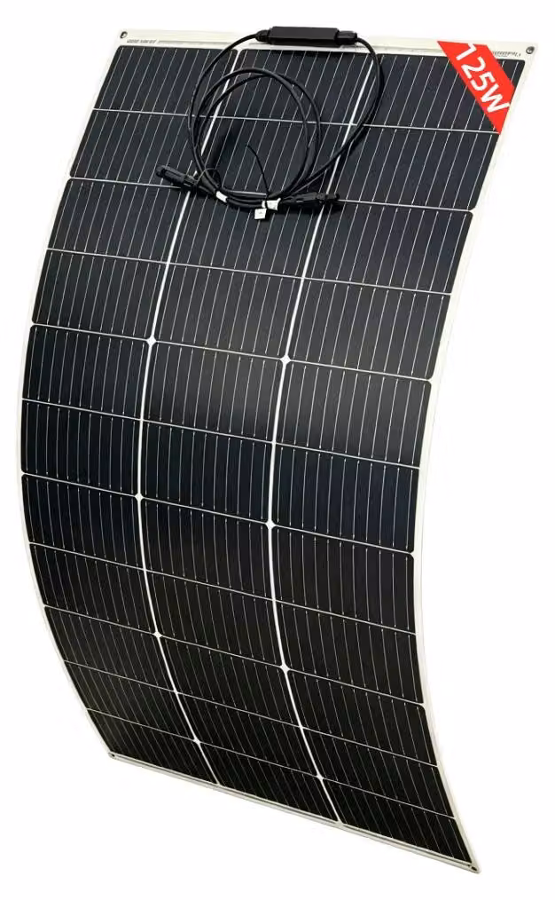 Pannello solare, monocristallino, alta efficienza, 125W - 1 pezzo