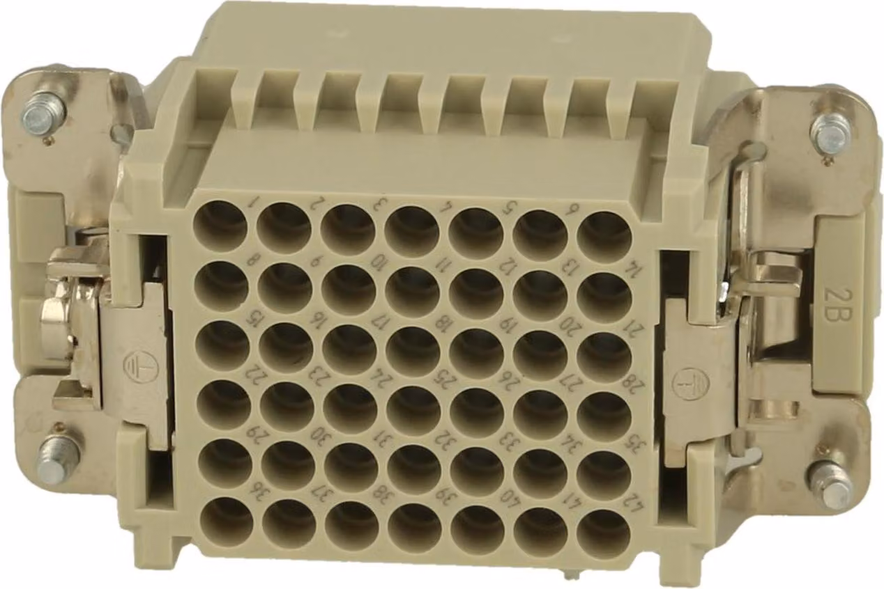 HARTING Han 42DD HMC inserto maschio (M) connettore a crimpare, 42 poli + PE 250 V, 10 A - 1 pezzo