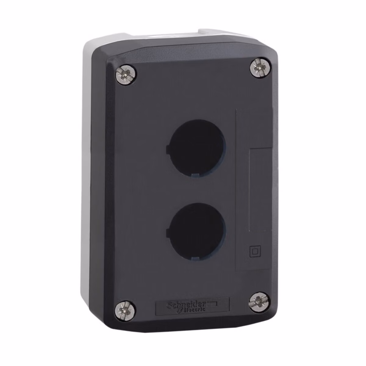 Schneider Electric Custodia vuota 2 posizioni RAL 7035/7016 XALD02
