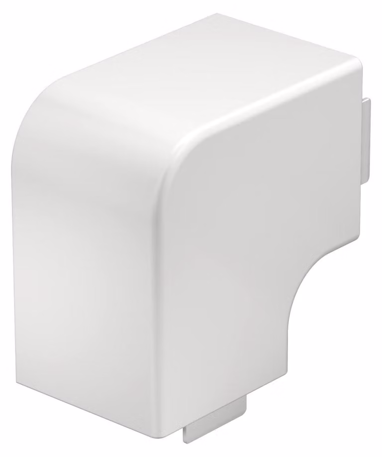 Cappuccio ad angolo basso - Curva piatta per canalina 60x60mm WDK HF60060RW