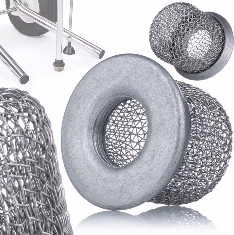 Rosfix Filtro Metallico da 3/4” 36 mm x 18 mm per Spruzzatore di Vernice con 10 Mesh