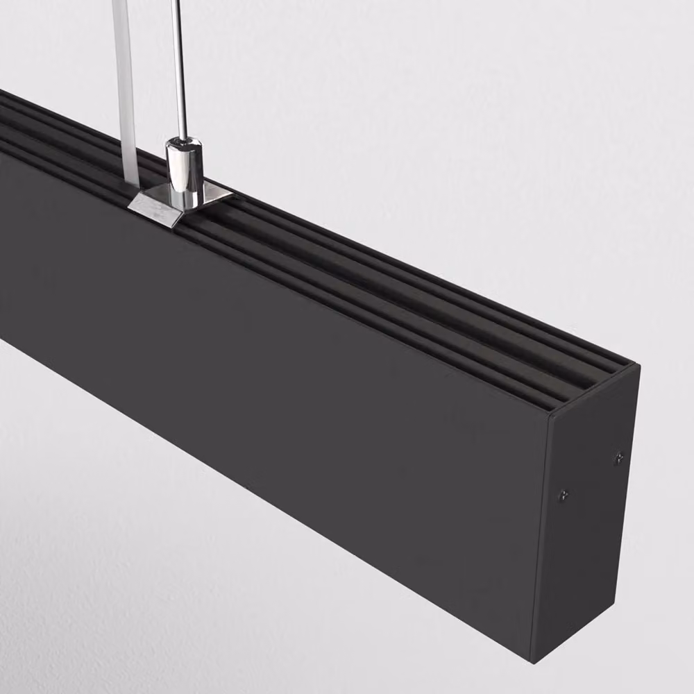 Lampadario a sospensione moderno Maytoni Points in alluminio nero con luce LED integrata da 40W – 2