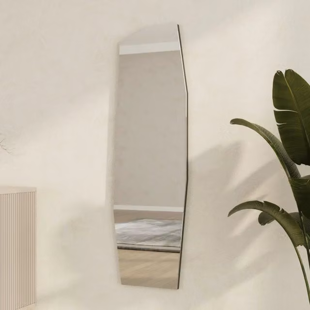 Pelugo, Specchio Forma Rettangolare, 40x120h cm Nero