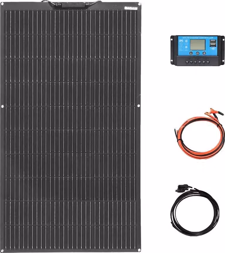 Pannello solare flessibile, alta efficienza, design portatile, kit da 12V 100W