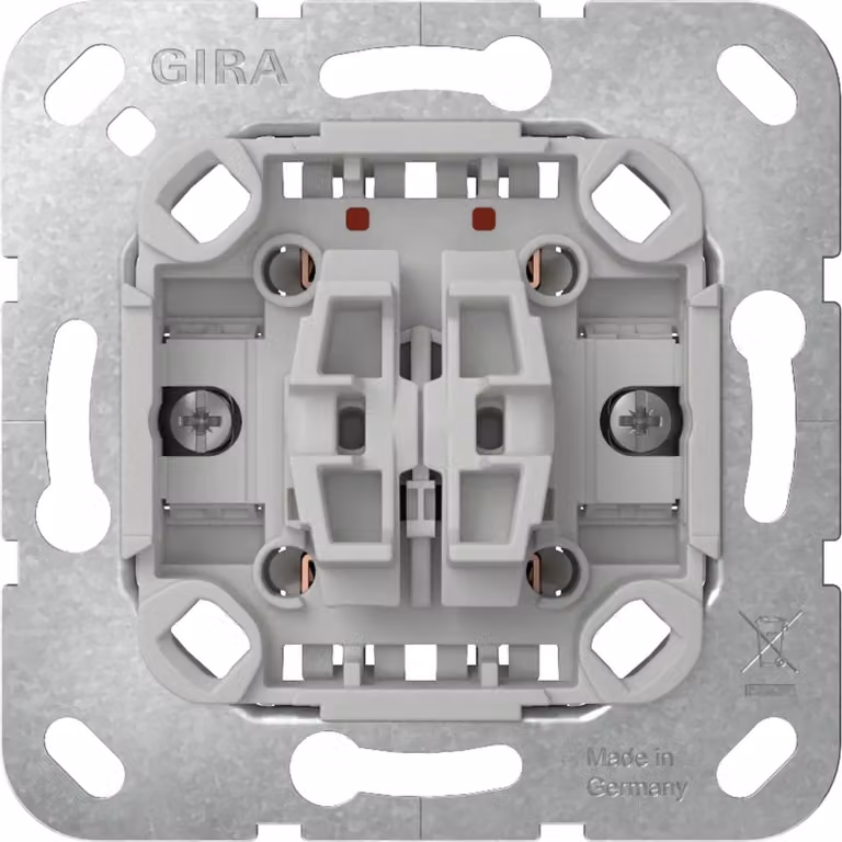 Interruttore a bilanciere Gira, interruttore doppio, inserto, 1 pz.