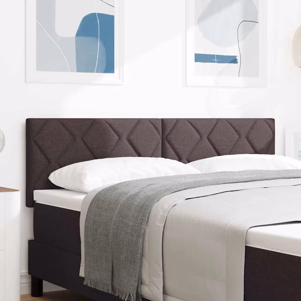 Testiera per letto con illuminazione LED e porta USB vidaXL, Grigio chiaro, Larghezza: 160 cm