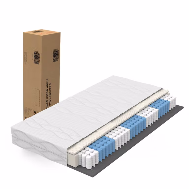 Materasso a molle insacchettate 90x200 cm, 7 zone, H3/H4, box spring feel