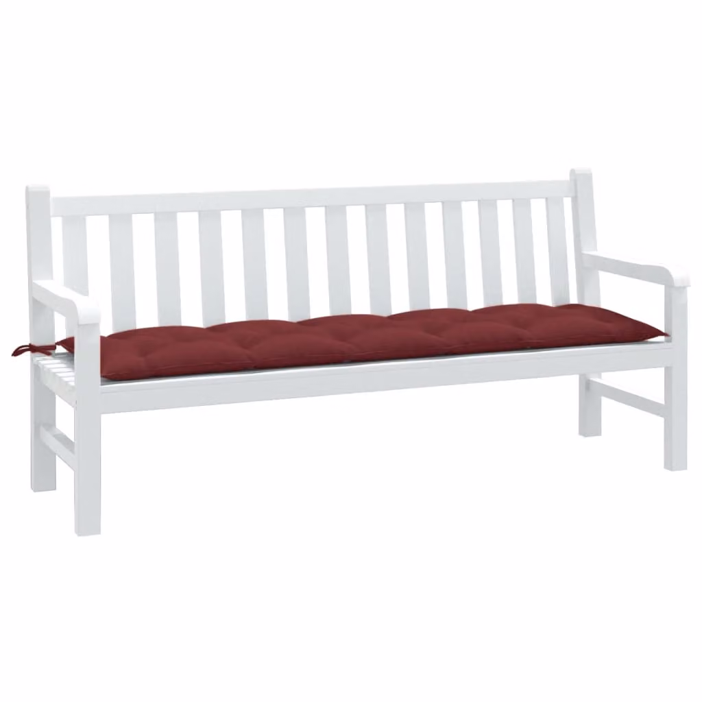 Cuscino per panca da giardino vidaXL Rosso, L 180 x P 50 x H 7 cm, in tessuto resistente ai raggi UV