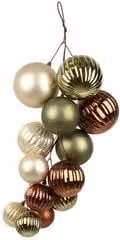 Decorazione natalizia da appendere Amicasa Dietroporta Multicolor con stelle e motivi geometrici