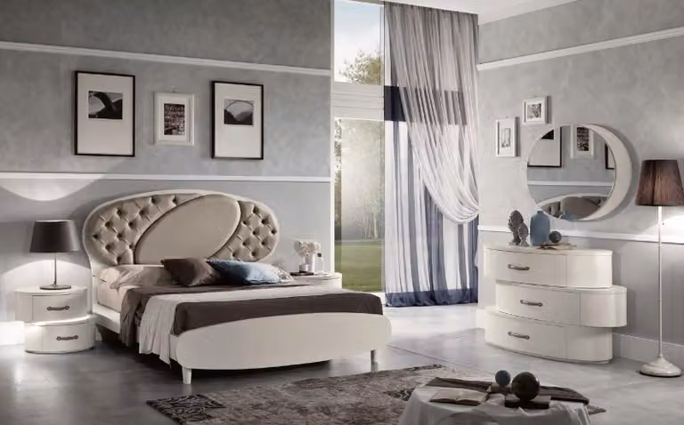 Chesterfield Doppelbett Bett Bettgestelle Betten Polsterbett Luxus Möbel Italien