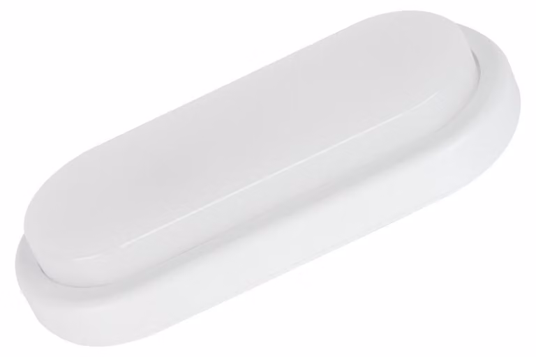 Alcapower Plafoniera LED Ovale 15W 1300lm 4000K IP54 Bianca, Design Compatto ed Efficienza Energetica per Illuminazione Interna ed Esterna Protetta