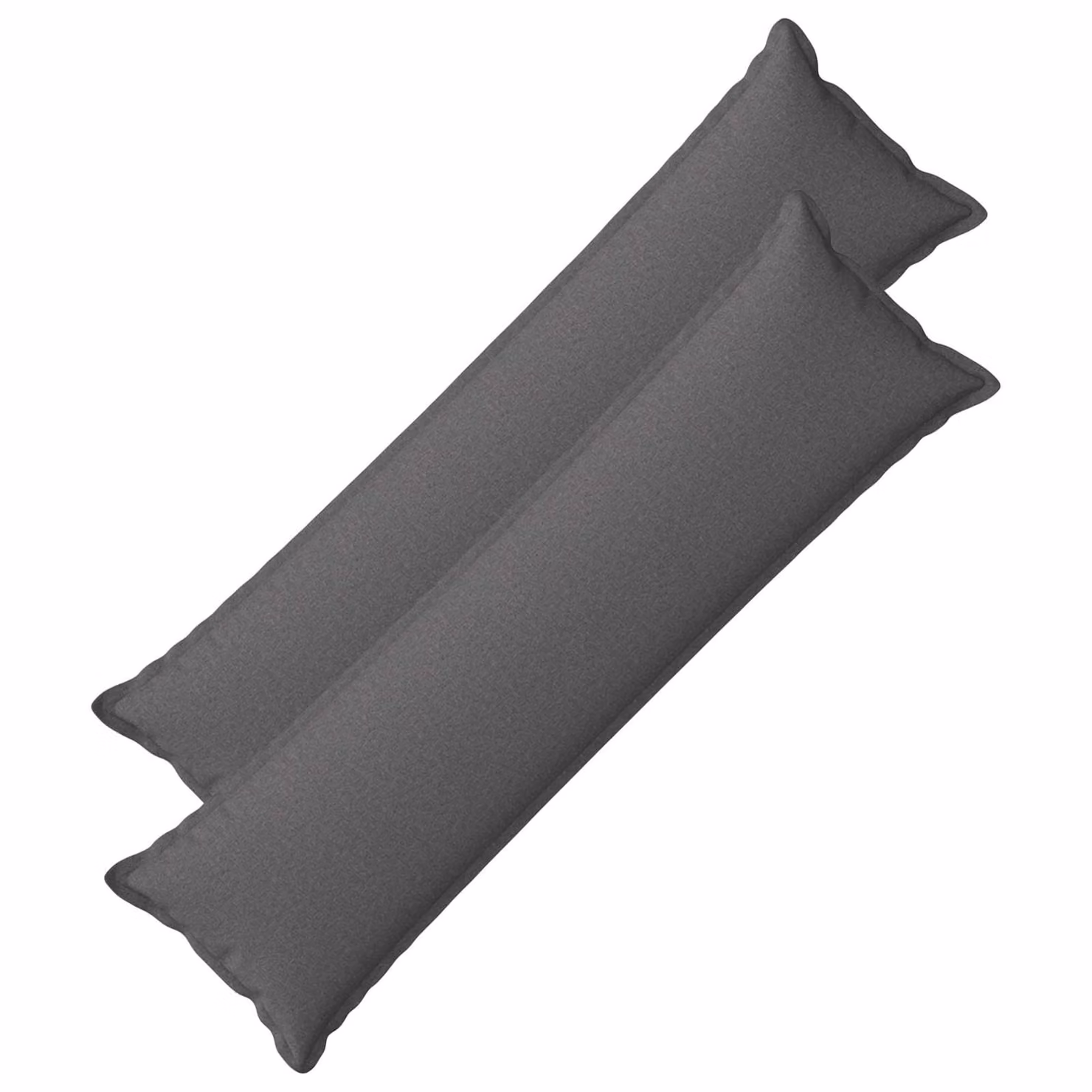Set di 2 federe vidaXL HOUTEN grigio, L/P: 145 x 40 cm