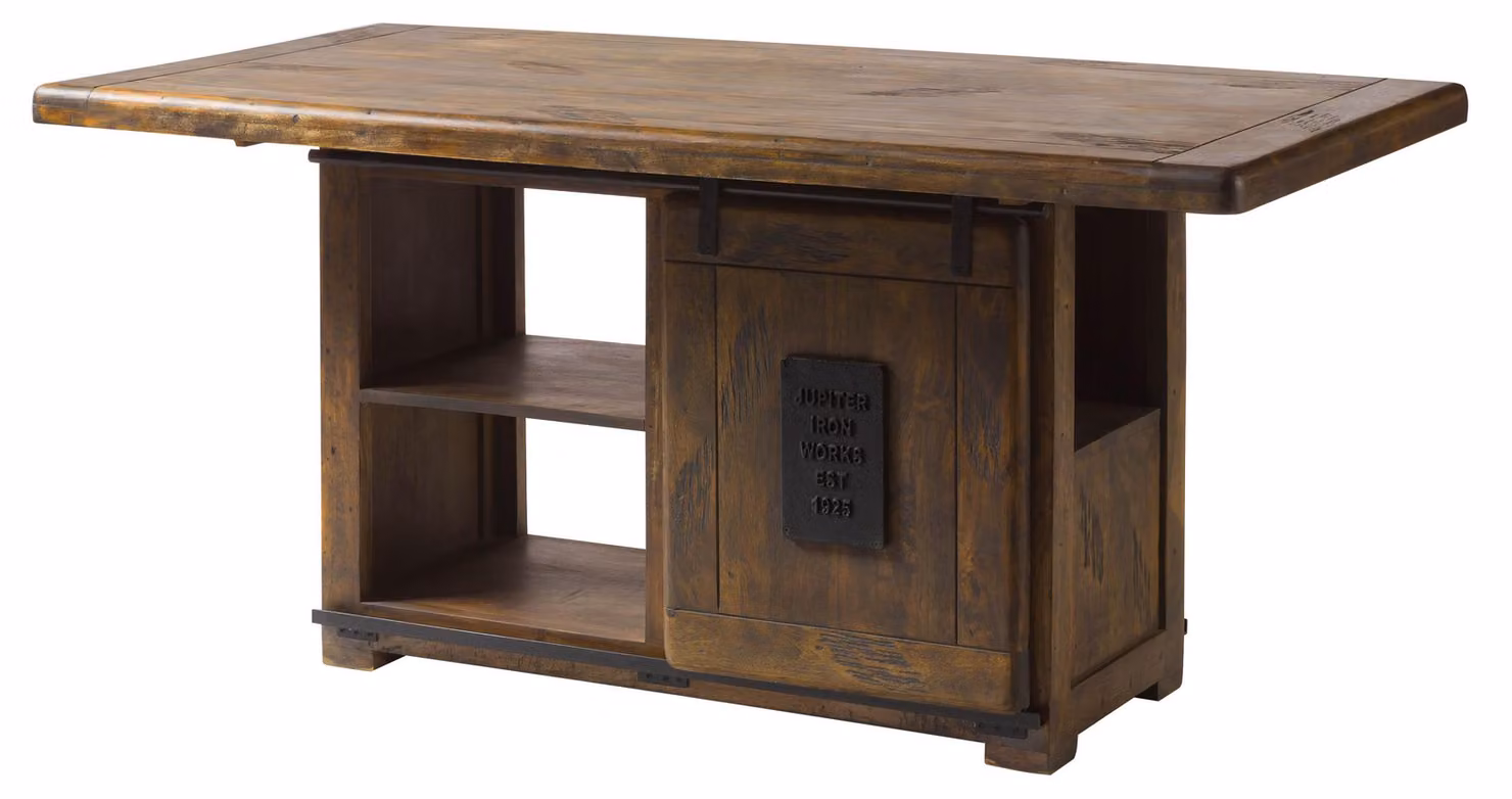 MASSIVMOEBEL24 | Tavolo da Pranzo RAILWAY in Legno di Mango – Laccato Marrone 180x90x76