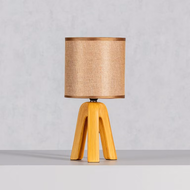 Lampada da tavolo Aloa marrone chiaro