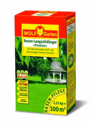 Concime per prato Wolf-Garten Super LE100 per circa 100 mq, 694118