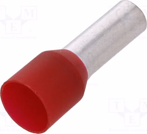 10 connettori a crimpare isolati: isolamento in rame, sezione 10 mm², codice 9019240000, modello H10,0/22D, tipo "bootlace"