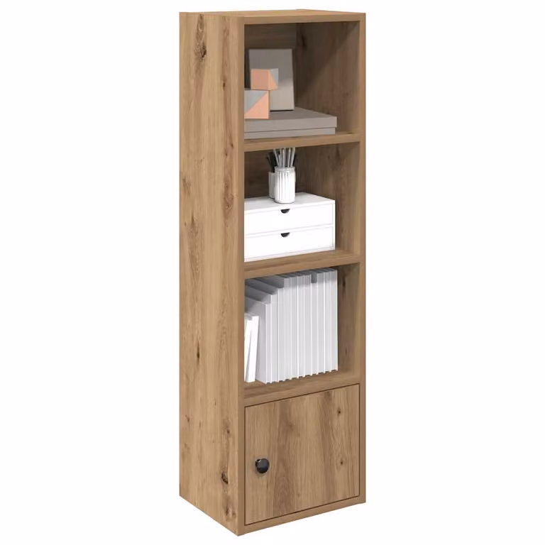 Libreria da parete moderna vidaXL in legno e MDF marrone L 31 cm, P 24 cm, H 102 cm
