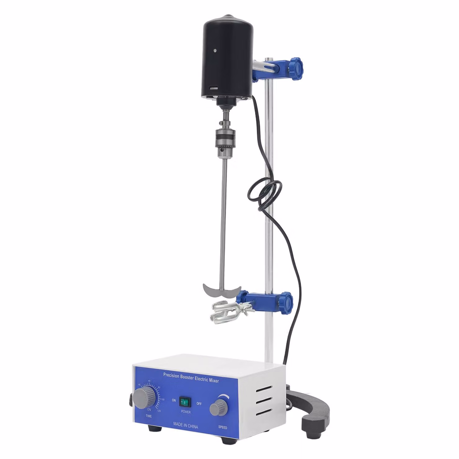 Miscelatore a soffitto, regolabile in altezza, gamma di velocità elevata, bianco e blu, spina UE, 220V