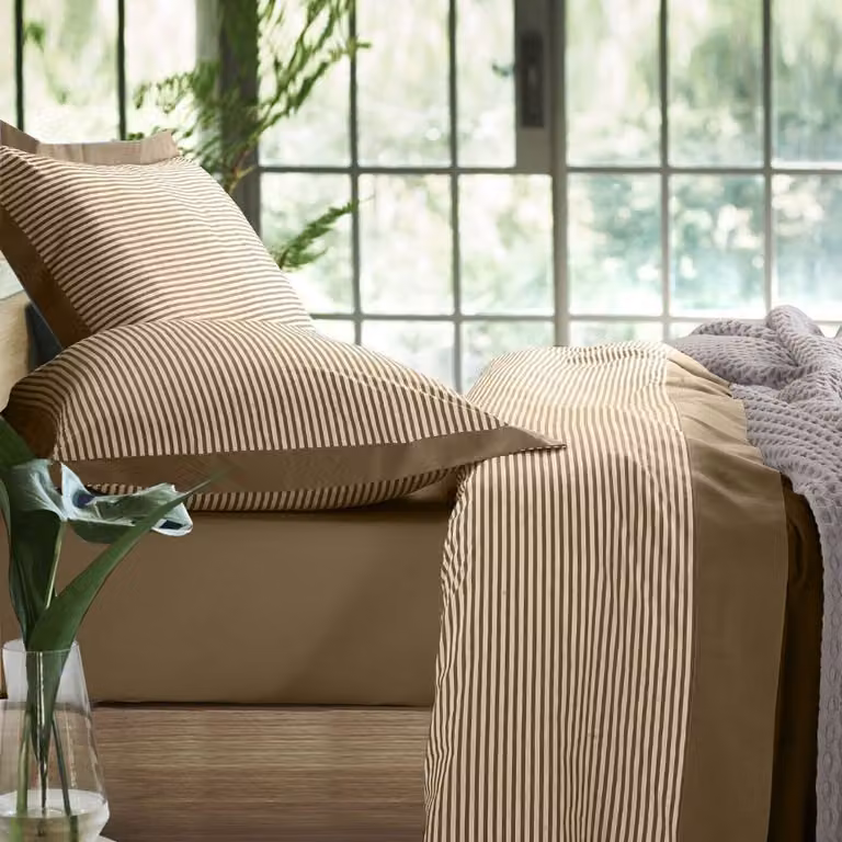 Set completo lenzuola VEGA Tortora 180x300 cm