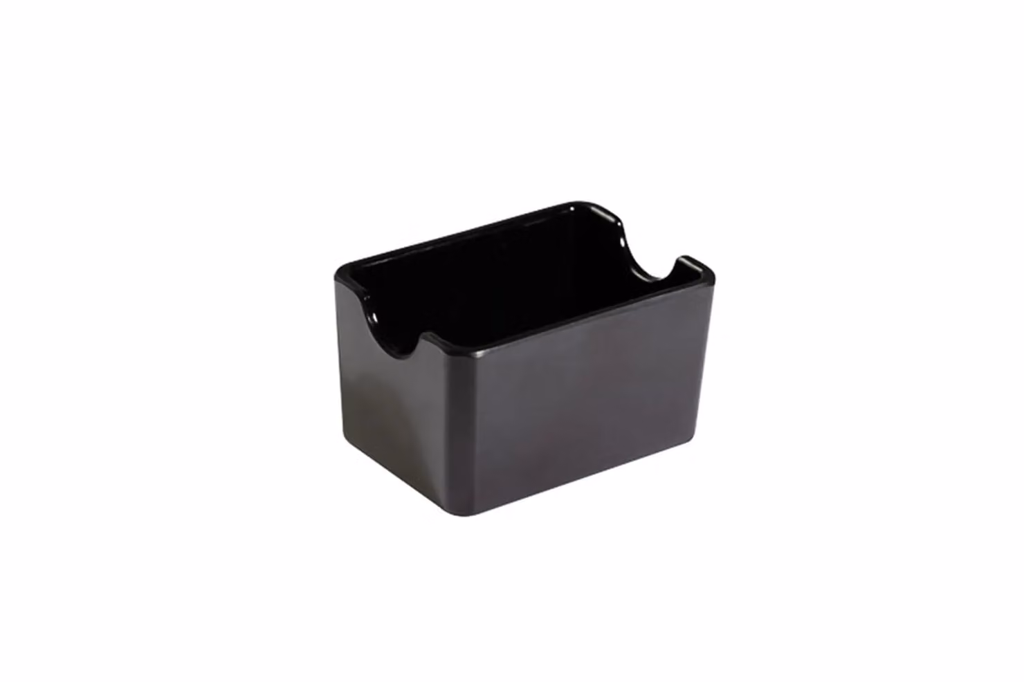 Porta Bustine Melamina, Cm 9X6,5X5,4, Nero, linea Smart, 12 pezzi