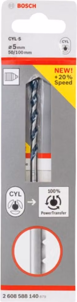 Punta per calcestruzzo CYL-5, Granito blu, 5 x 50 x 100 mm