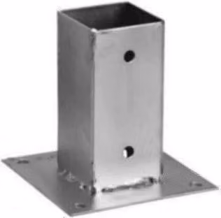 Base massiccia zincata 70x70x150 mm