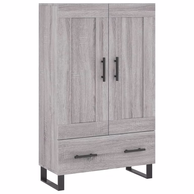 Credenza Grigio Sonoma 69,5x31x115 cm in Legno Multistrato
