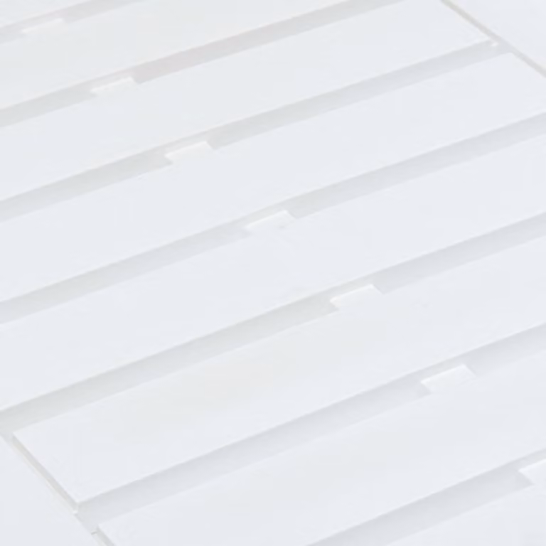 vidaXL Tavolo da giardino bianco 78×55×38 cm plastica