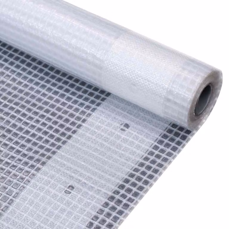 Telone Leno vidaXL in plastica bianco 3x15 m