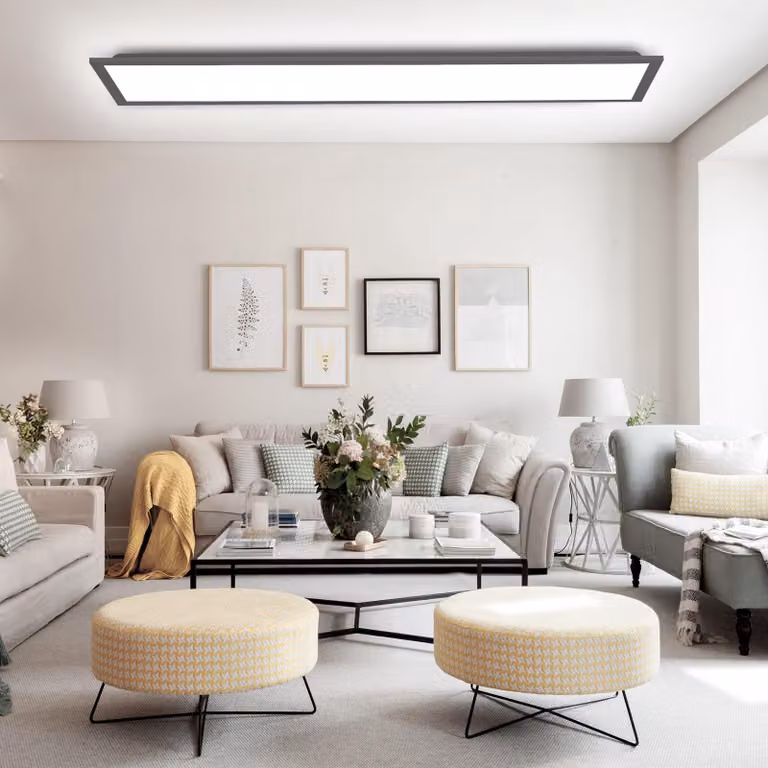 Pannello a LED per soffitto - 40W - 120x30 cm - Luce regolabile - Lampada da soffitto moderna per interni