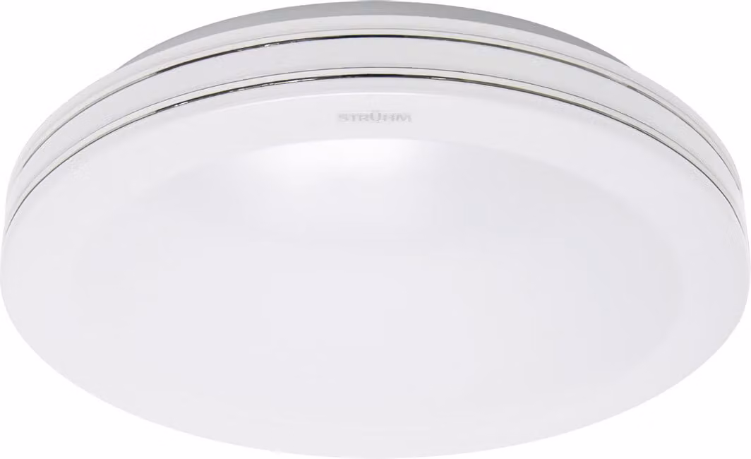 Bagno plafond moderno bianco rotondo Ø40cm colore neutro LED 24W SOLEO Struhm
