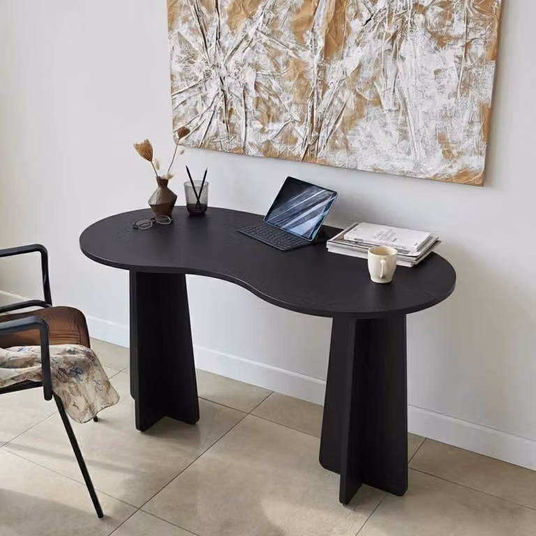 Skye Decor, Infini - Black, scrivania, nero, 100% pannello truciolare rivestito in melamina, 120 x 60 x 75 cm