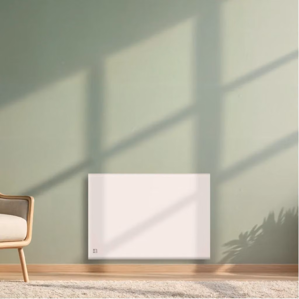 Radiatore elettrico Bestherm NEMESIS in ghisa con pellicola, 1000W, Bianco