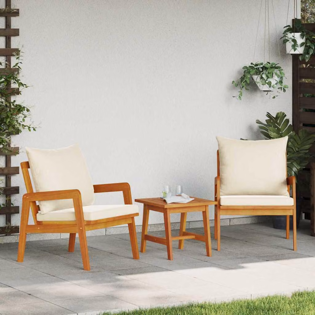 Maison Exclusive - Set da bistrot da 3 pezzi, legno massello di acacia, color marrone