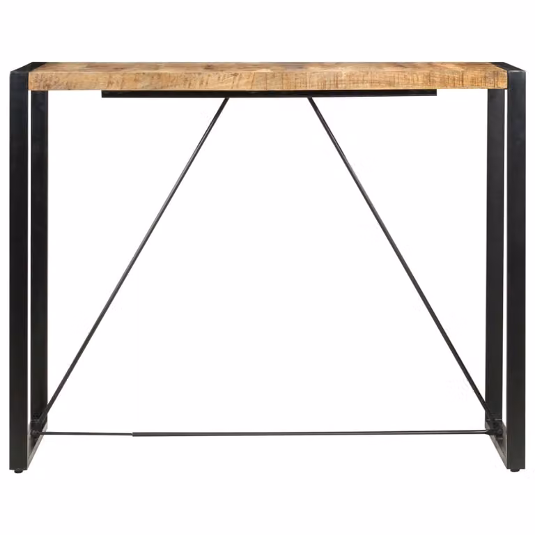 vidaXL Tavolo da bar 140 x 70 x 110 cm in legno massiccio di mango