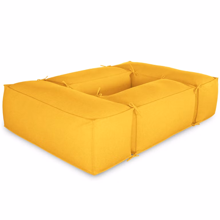 Salottino da esterno 2+2 moduli Senape