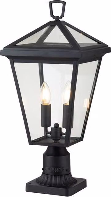 Lampada da esterno su colonna nera E14 40W Alford Place Quintiesse