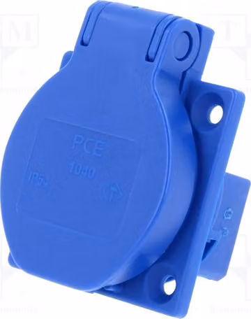 1 connettore: per alimentazione CA, presa 2P con messa a terra (PE), 250VAC, modello 1040-0B, monofase