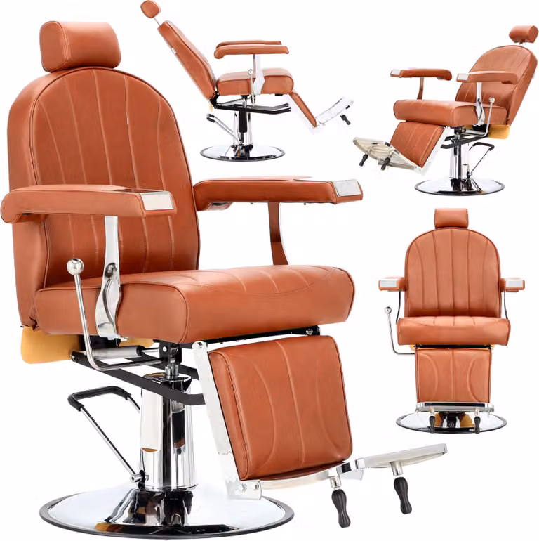 Poltrona da barbiere parrucchiere idraulica girevole per il salone barbiere barber shop Demeter Barberking
