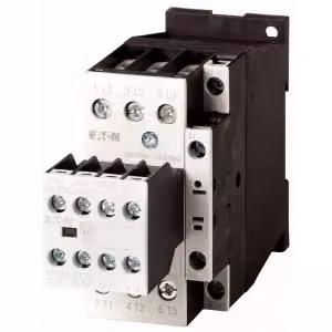 Contattore Eaton, 380 V 400 V 7,5 kW, 3 poli, 2 contatti, 230 V 50/60 Hz, azionamento in corrente alternata, morsetti a vite 277108