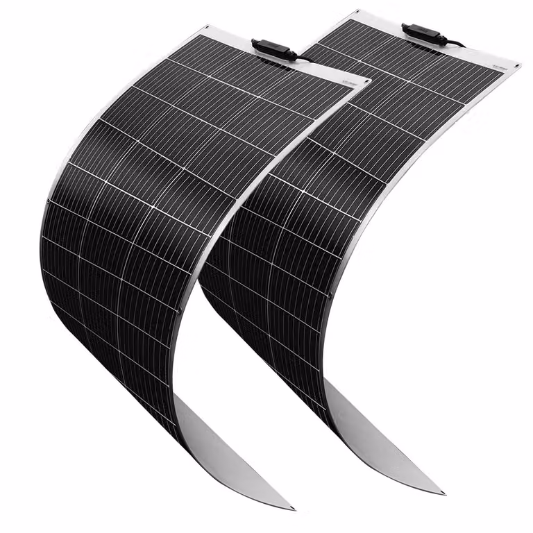 Pannello solare flessibile, potenza 120W, tensione 18V, alta efficienza del 24%, 2 pannelli solari