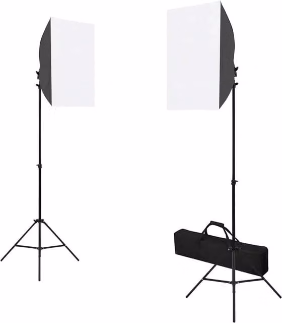 Kit per Studio Fotografico con Set Luci, Fondale e Riflettore 3067058