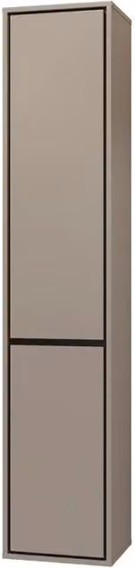 Colonna sospesa da bagno collezione GOBI colore marrone.