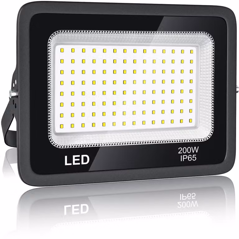 Faretto LED da esterno, 200 W, 20.000 lumen, grado di protezione IP65, luce bianca fredda, 6500 K