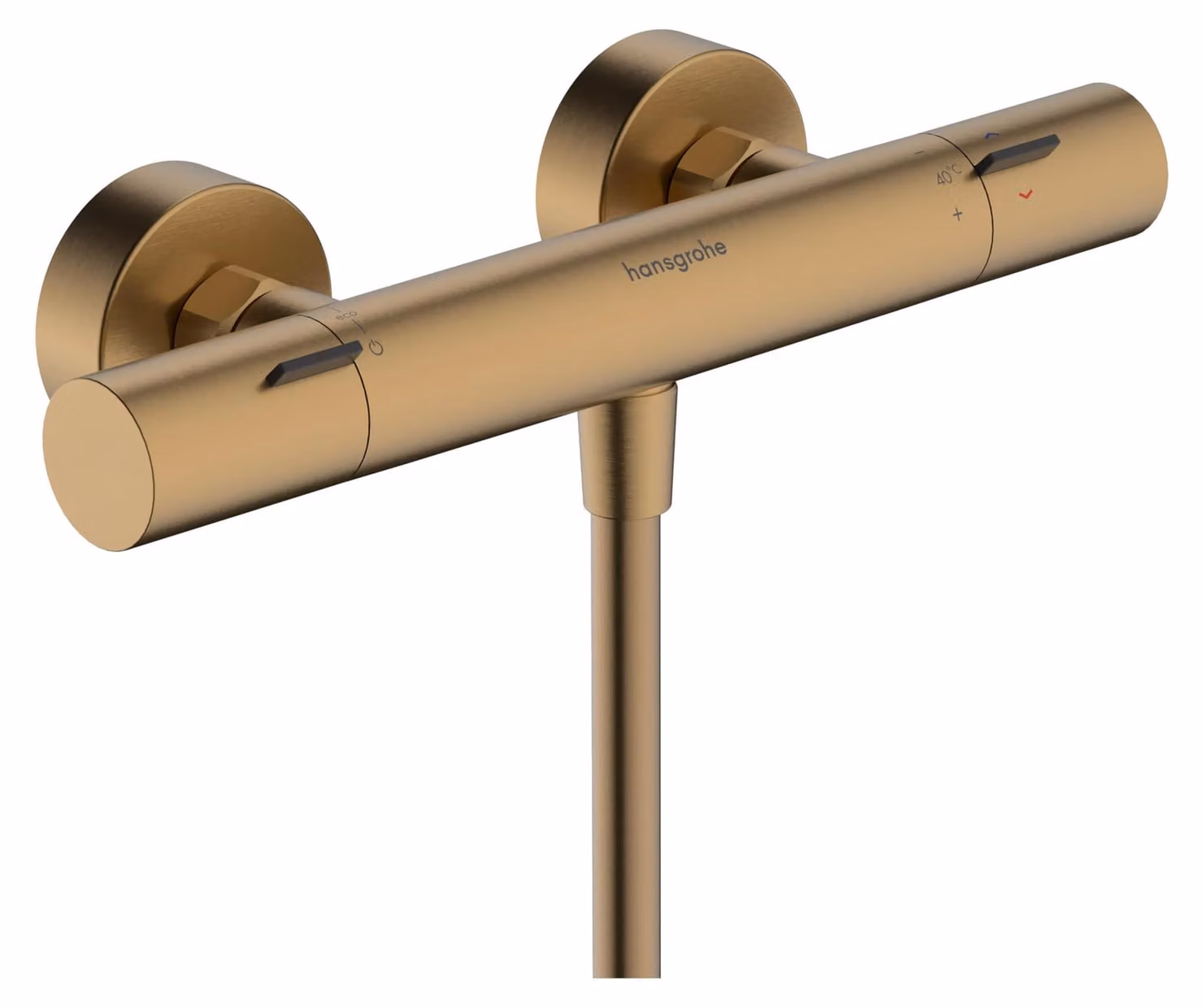 Miscelatore per doccia Ecostat Fine, finitura bronzo spazzolato, per un solo punto di prelievo