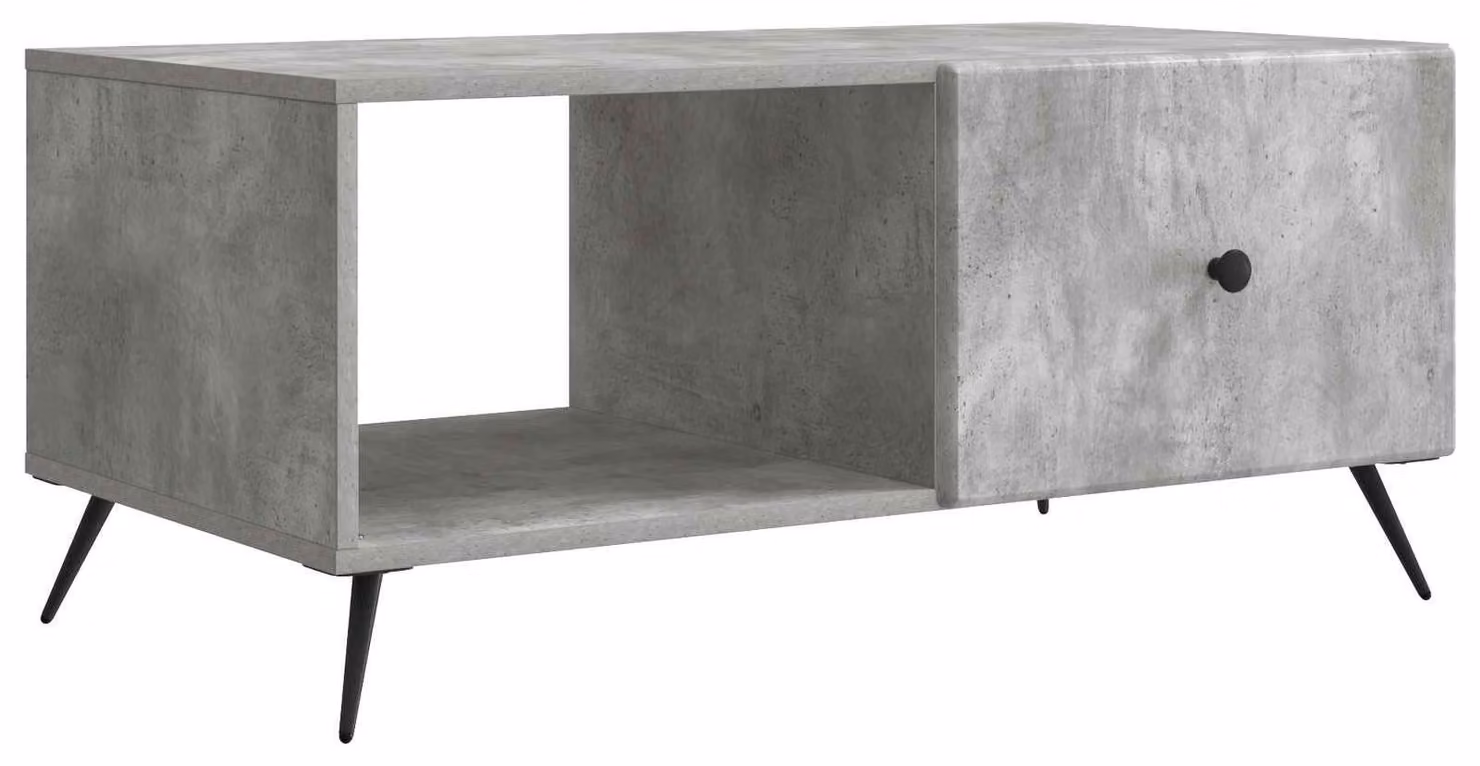 Tavolino da salotto Grigio Cemento 90 x 50 x 40 cm