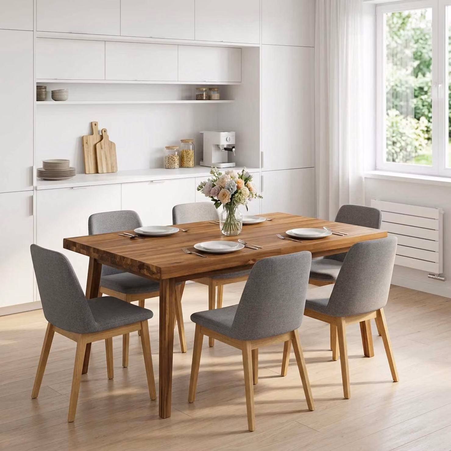 Piano del tavolo rettangolare in legno di acacia vidaXL, marrone opaco, L: 70 cm, P: 60 cm, H: 3 cm