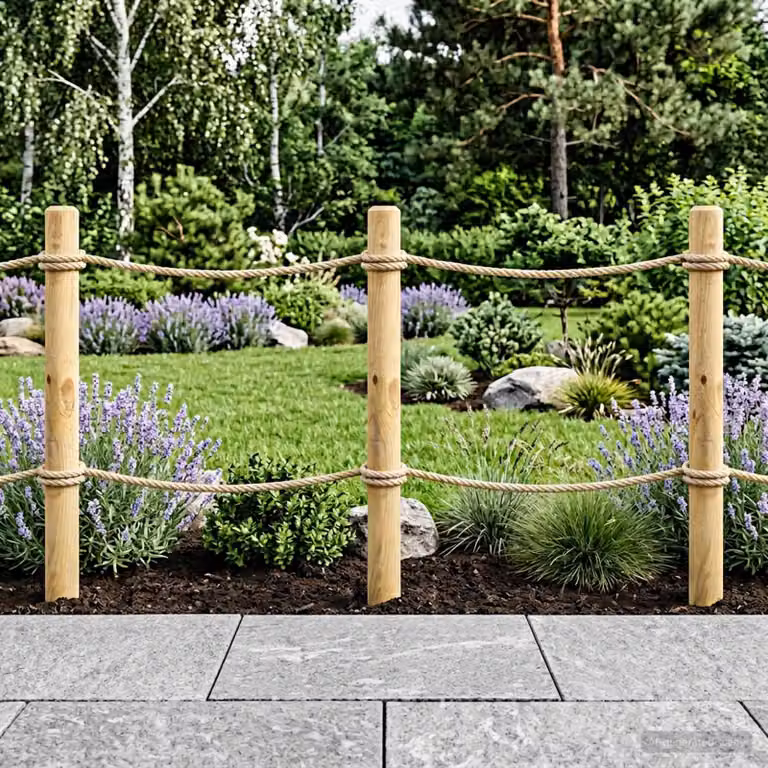 Set di 10 pali per recinzione vidaXL in legno di pino massello marrone, forma tonda, Altezza: 100 cm